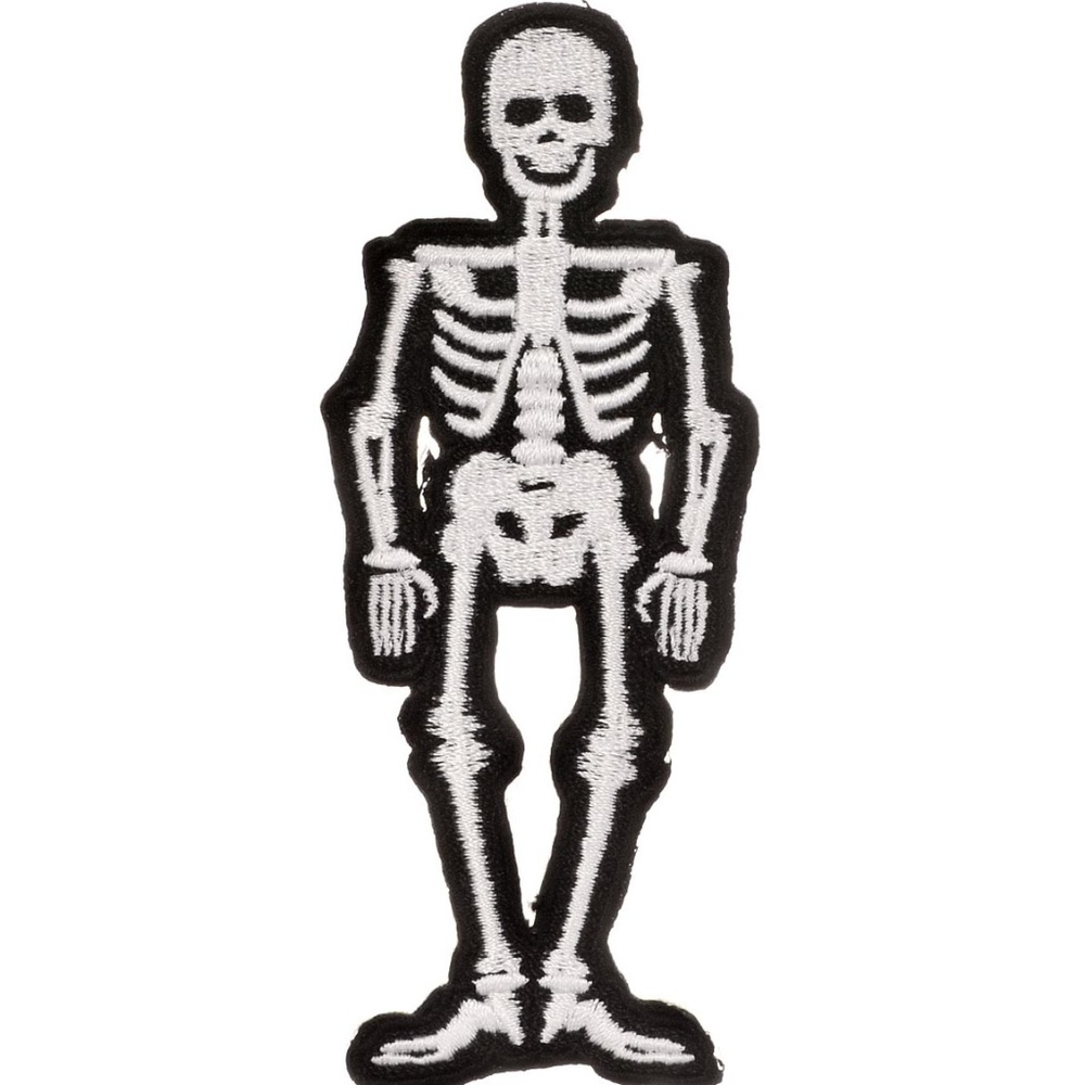 NEW X-Ray Human Skeleton Goth Iron-On Patch Skull Goth Punk Jacket Hat Bag Gift